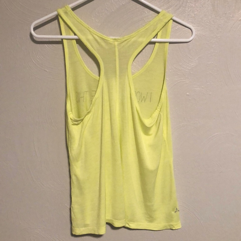 Yellow Aspire Workout Tank - Picture 2 of 2
